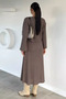 Women's Self-Patterned Blouse Skirt Two-Piece Set - 4
