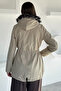 Women's Hooded Plush Coat - 4