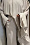 Elastic Waist Trousers Special Design Poncho Blouse Islamic Clothing Two-Piece Set - 3