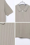 Men's Polo Collar Half Zip Knitwear T-Shirt - 3