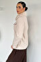 Women's Collared Plush Stone Embroidered Coat - 4
