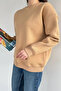 Women's Three Thread Ribbed Crew Neck Sweatshirt - 3