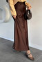 Elastic Waist Satin Hijab Skirt - 3