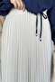 Pleated hijab skirt with elastic waist - 4