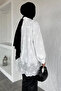 Gülseli Floral Patterned Hijab Tunic - 3
