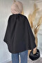 Hijab Jacket with Front Snap Closure and Cape - 3