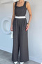 Women's Polka Dot Belted Jumpsuit - 3