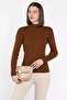 Women's Half Turtleneck Lycra Knitwear Blouse (Fits Sizes S-M-L)
