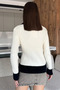 Shirt Collar Zippered Knitwear Cardigan (S,M,L,Xl Compatible) - 4