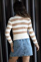 Women's Turtleneck Stone Detailed Crop Top Blouse - 3