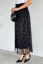 Women's Flocked Printed Lined Skirt (Fits 38-40-42-44) - 4