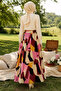 Double Pocket Geometric Patterned Hijab Skirt - 5