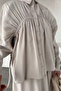 Hijab Drawstring Detailed Waist Tie Tunic Skirt Double Set - 6