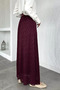 Lycra Hijab Skirt with Elastic Waist and Laced Belt Accessories - 3