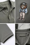 Men's Polo Neck Embroidered T-Shirt - 2