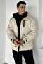 Lined Hooded Men's Coat - 3