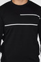 Men's Crew Neck Striped Detail Knitwear Sweater - 4