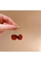Cherry Patterned Dangle Earrings - 2
