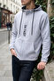 Three-Threaded Hooded and Zippered Sweatshirt