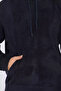 Men's Fleece Sweatshirt with Hood and Kangaroo Pocket - 4