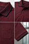 Polo Collar Pocket Men's T-Shirt - 4