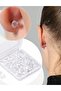 100 Plastic Earring Replacement Backs