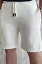 Waist-Tied Emblem Men's Shorts - 4
