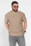 Self Patterned Crew Neck Men's T-Shirt - 2