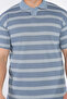 Polo Neck Striped Men's T-Shirt - 4