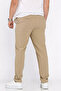 Self-Patterned Jogger Pants with Elastic Waist - 3