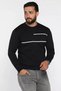 Men's Crew Neck Striped Detail Knitwear Sweater - 2