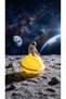 Luminous Moon and Planet Light Set - Decorative Night Light and Table Ornament with Astronaut Design