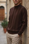 Men's Turtleneck Patterned Knitwear Sweater - 2