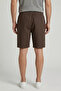 Men's Elastic Waist Linen Shorts - 2
