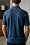 Men's Half Zip Polo Neck T-Shirt - 2