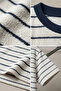 Crew Neck Striped Patterned Men's T-Shirt - 2