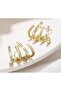 Stone-Embellished Brilliant Cut Elegant Earrings - 2