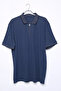 Men's Half Zip Polo Neck T-Shirt - 4