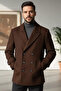 Men's Inner Lined Double Pocket Cashmere Coat - 2