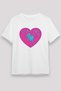 Leo Zodiac Sign Heart Inside Lion Printed T-Shirt