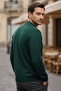 Men's Self-Patterned Polo Collar Knit Sweater - 2