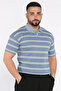 Polo Neck Striped Men's T-Shirt