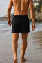 Men's Elastic Waist Pocketed Swim Shorts - 2