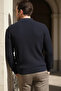 Men's Polo Neck Lycra Knit Sweater - 3