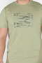 Crew Neck Front Printed Men's T-Shirt - 4