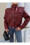 Padded Design Leather Jacket - 2