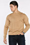 Men's Crew Neck Patterned Knitwear Sweater - 2