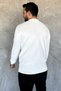 Men's Crew Neck Striped Detail Knitwear Sweater - 4
