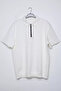 Men's Polo Collar Half Zipper Pique T-Shirt - 4