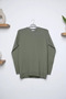 Men's Crew Neck Striped Knit Sweater - 3